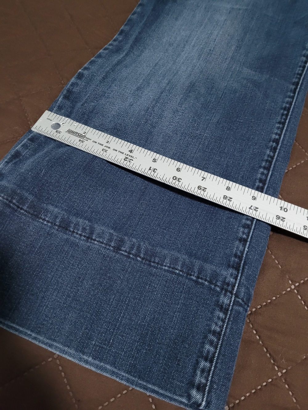 Vintage Lane Bryant Plus Size Relaxed Wide Leg Cuffed Crop Jeans Medium Wash - Picture 6 of 7